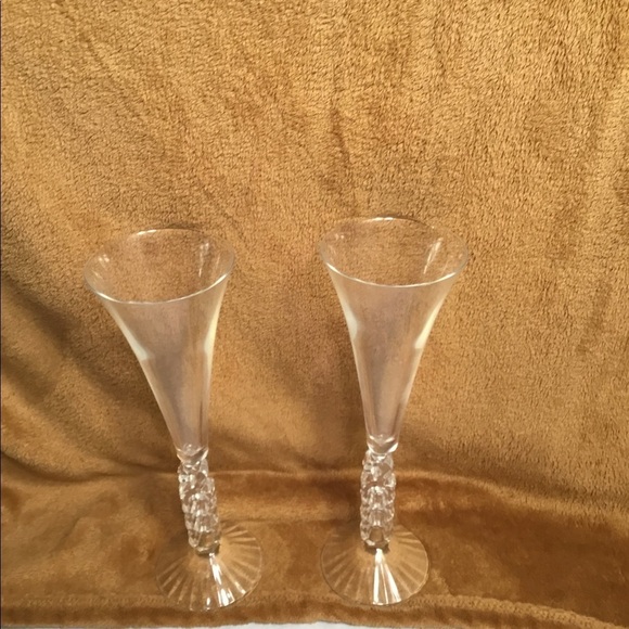 CRISTAL D’ARQUES NWT MILLENNIUM VINTAGE CHAMPAGNE FLUTE SET OF 2 - Picture 8 of 9